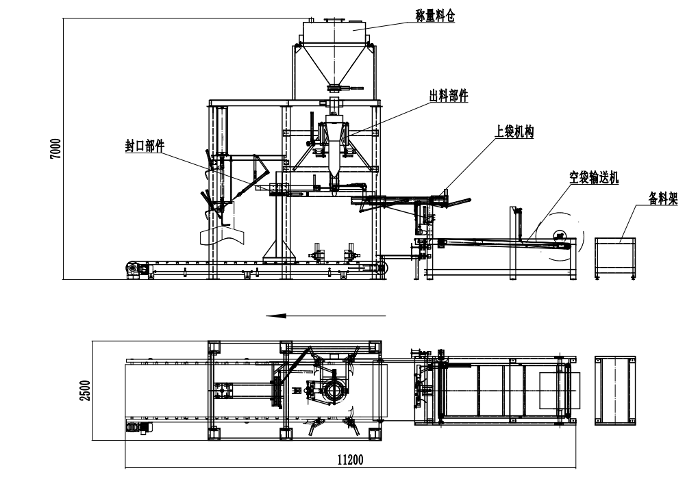 全自動噸袋包裝秤，全自動噸袋包裝機，全自動大袋包裝秤